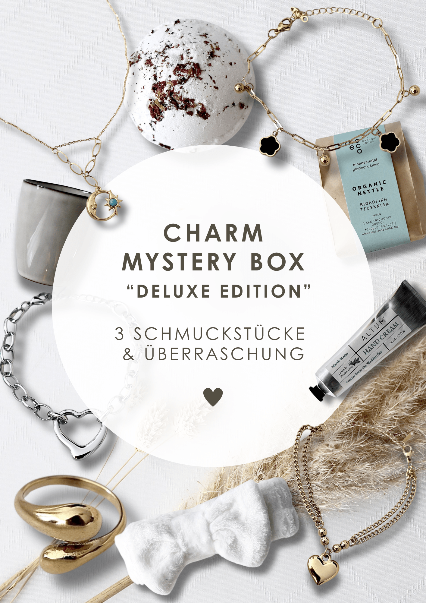6 - Monats - Überraschung – Die Charm Box "Deluxe" zum Verschenken - OYKAMI in a box