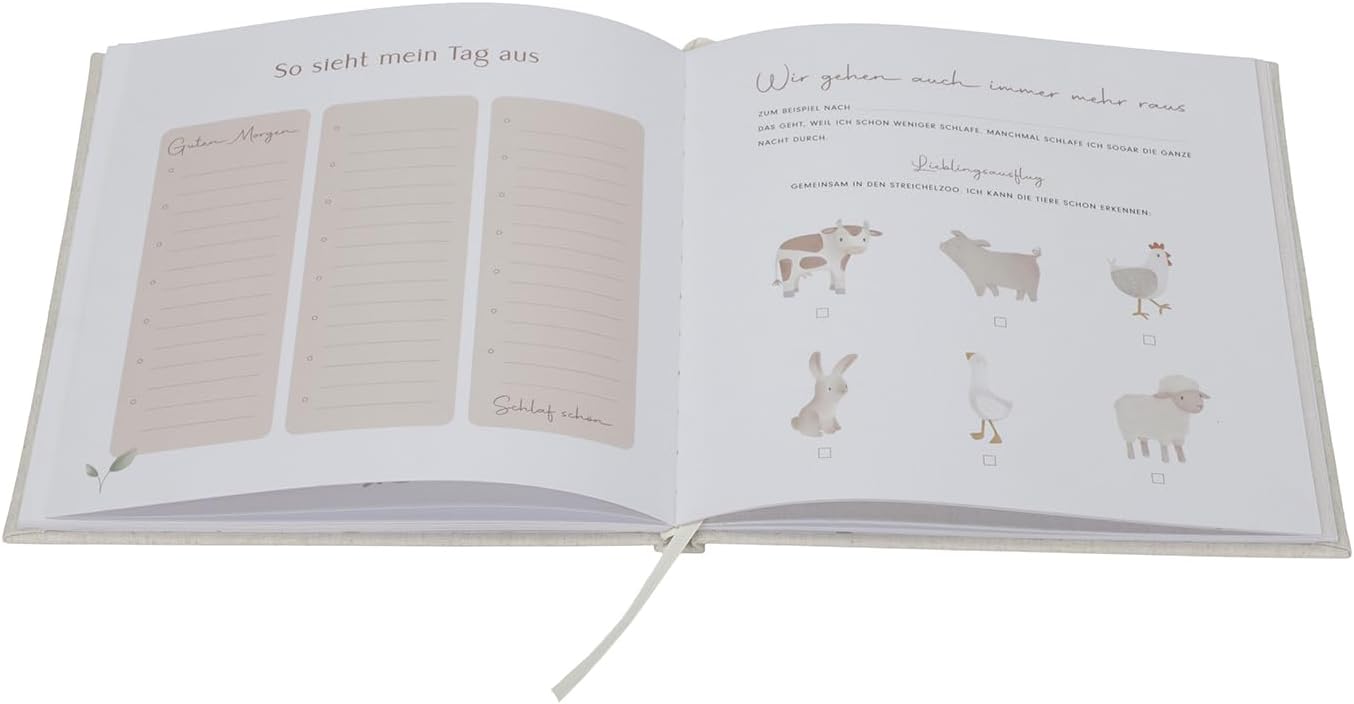 Baby Erinnerungsbuch "mein erstes Jahr" mit Miffy Kuscheltuch Blumen - OYKAMI in a box