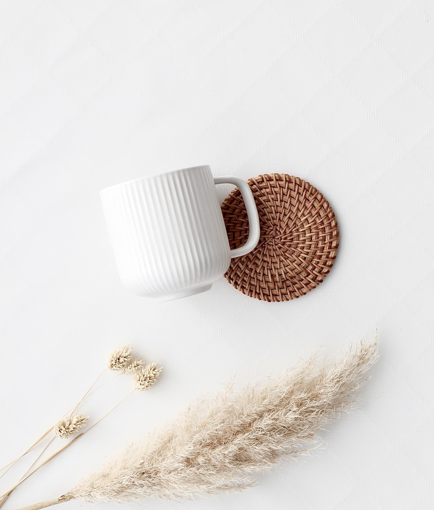 Keramik Tasse mit Untersetzer