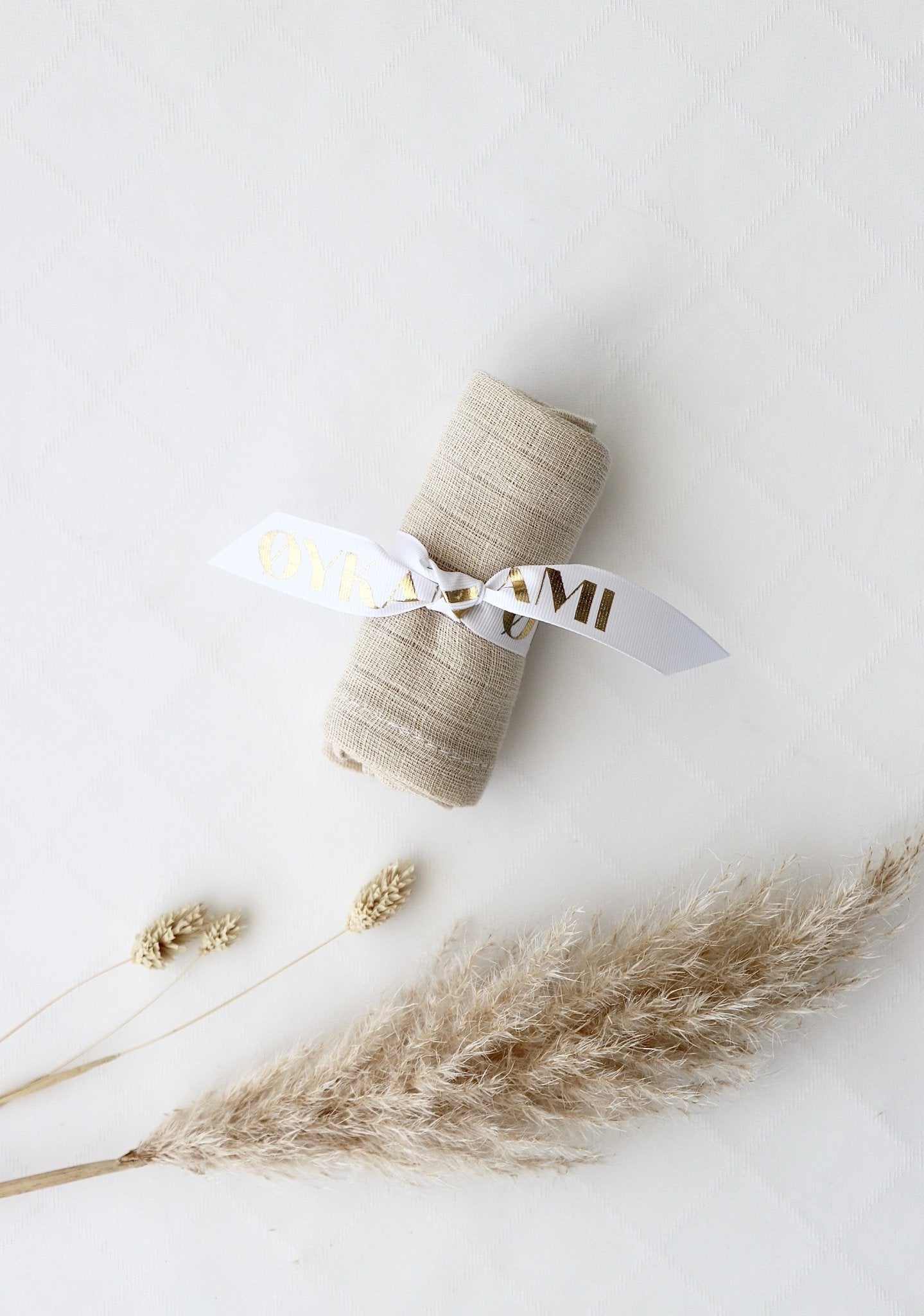 Musselintuch Sand - OYKAMI in a box