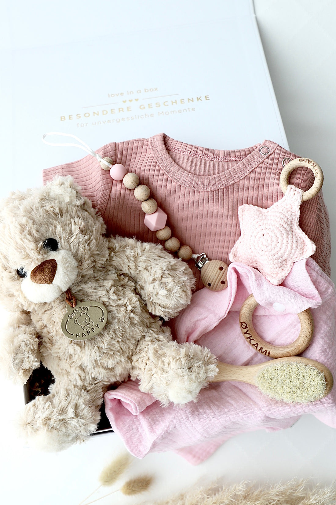 Baby Geschenkbox Teddy Lou – Little Star Rosa