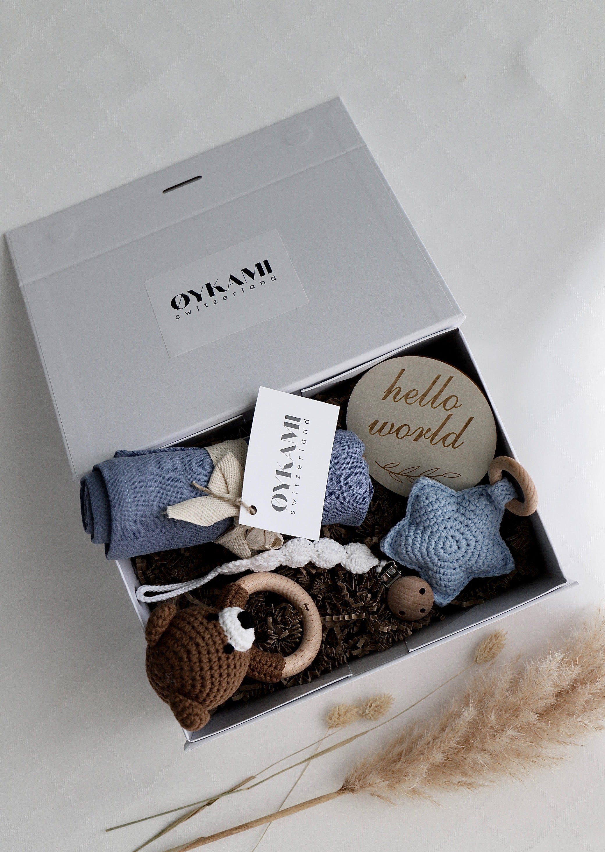 Baby Geschenkbox Junge "Fidschi" mit Bär