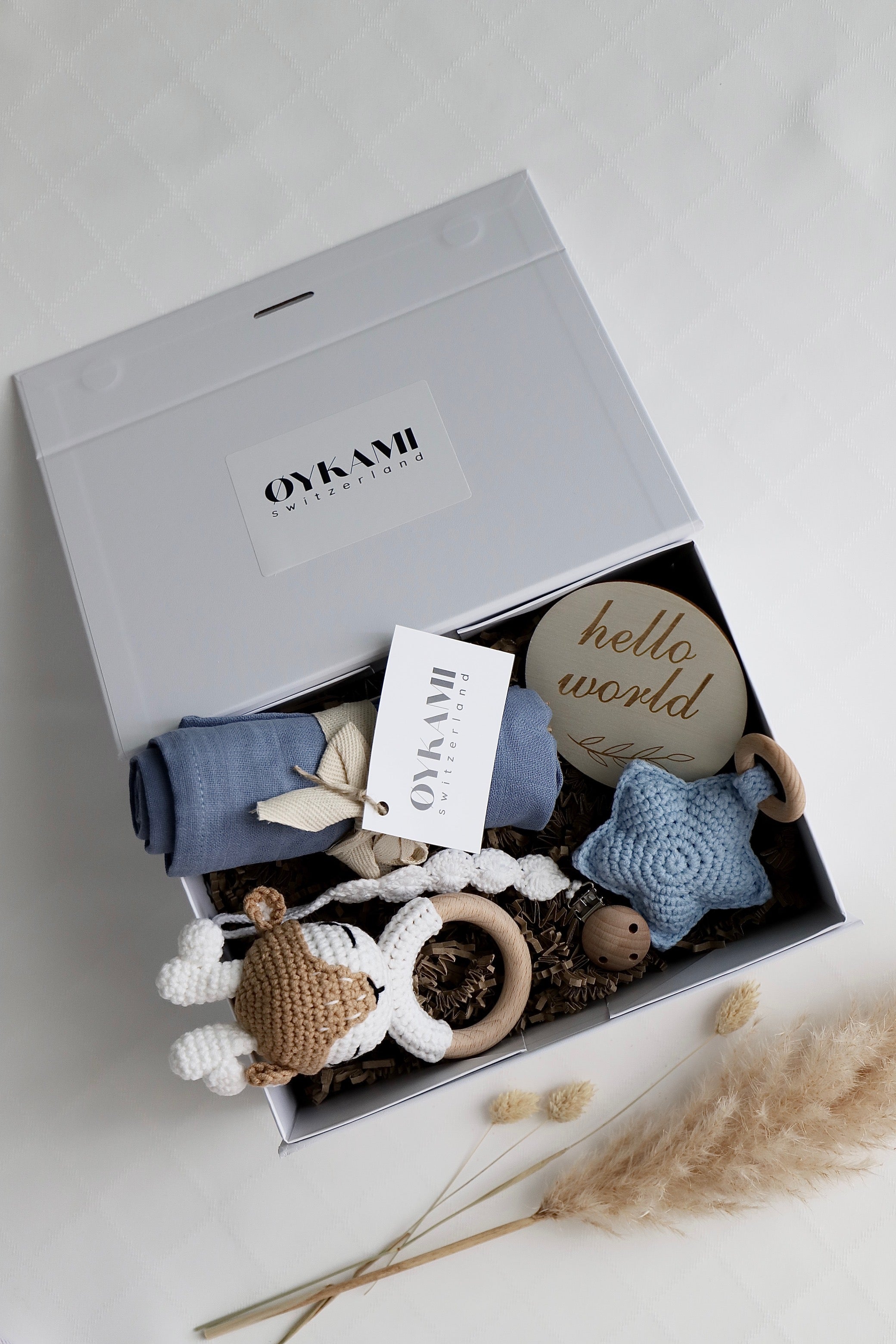 Baby Geschenkbox Junge "Fidschi" mit Elch