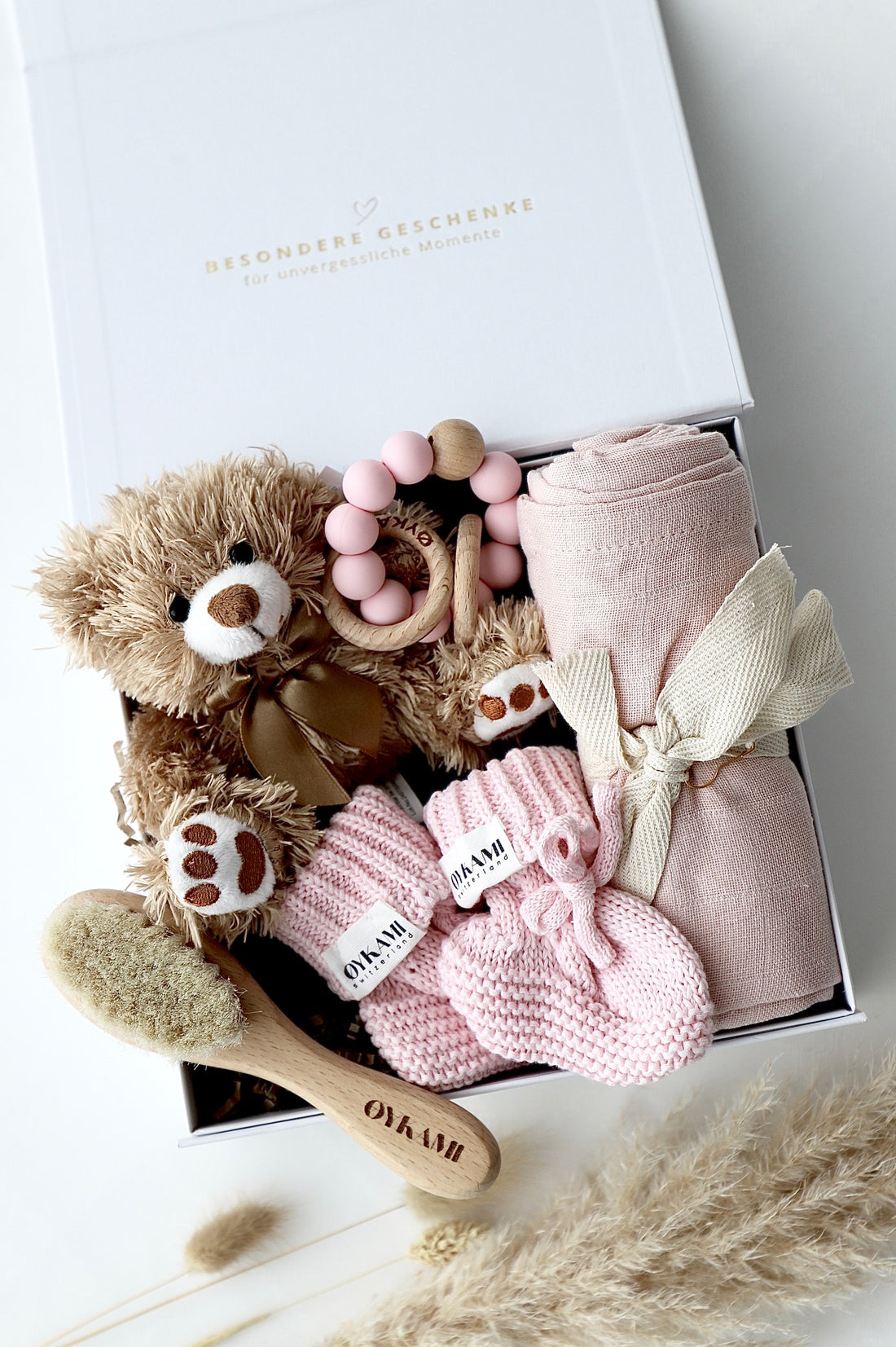 Baby Geschenkbox "Bruno" Rosa