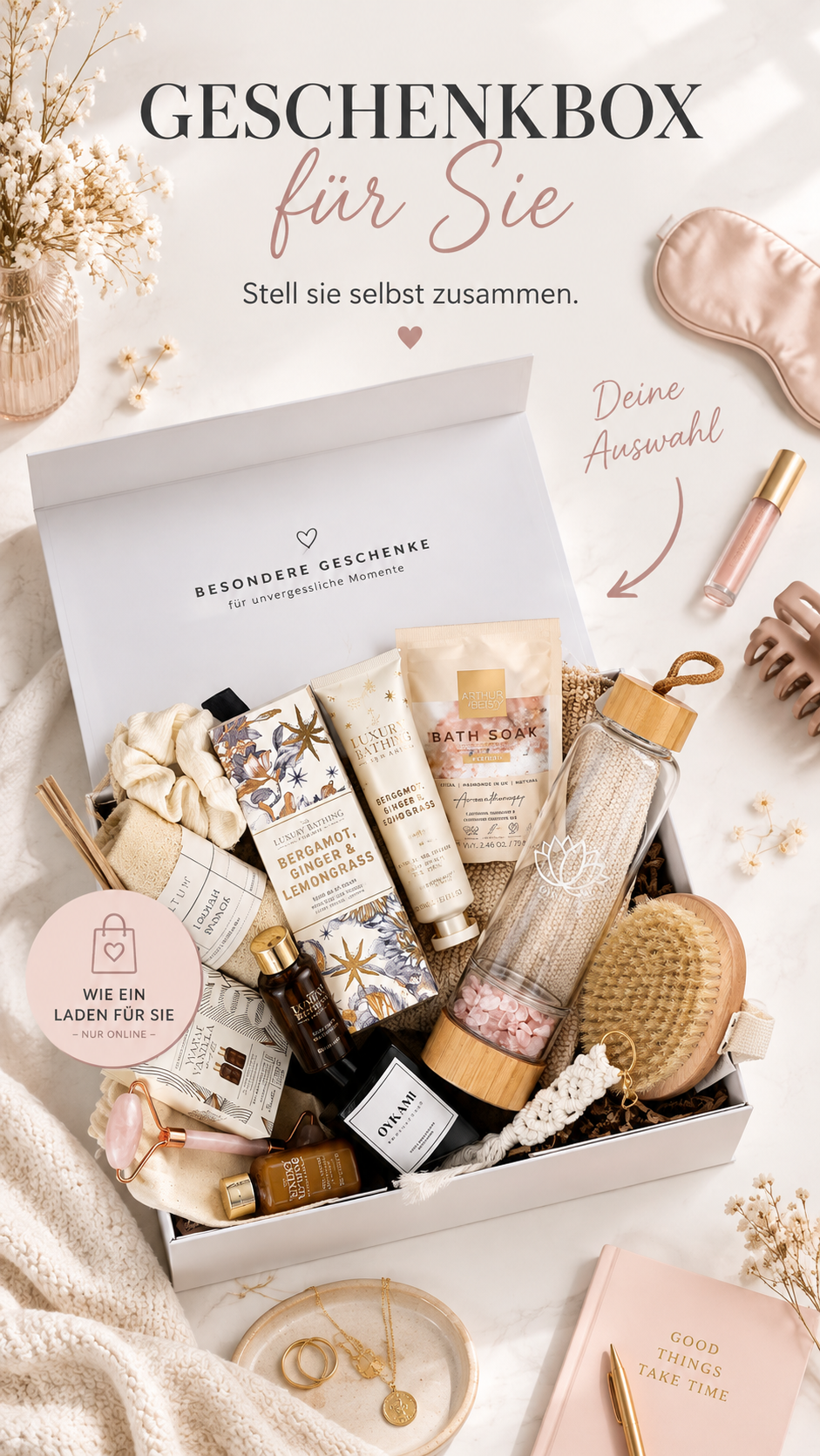 Geschenkbox für Frauen zusammenstellen | Wunschbox