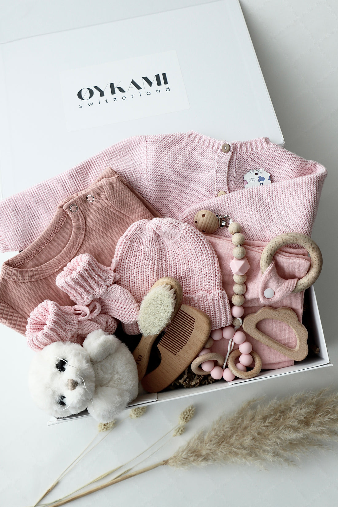 Baby Geschenkbox Rosa "Verona" Robbe Weiss