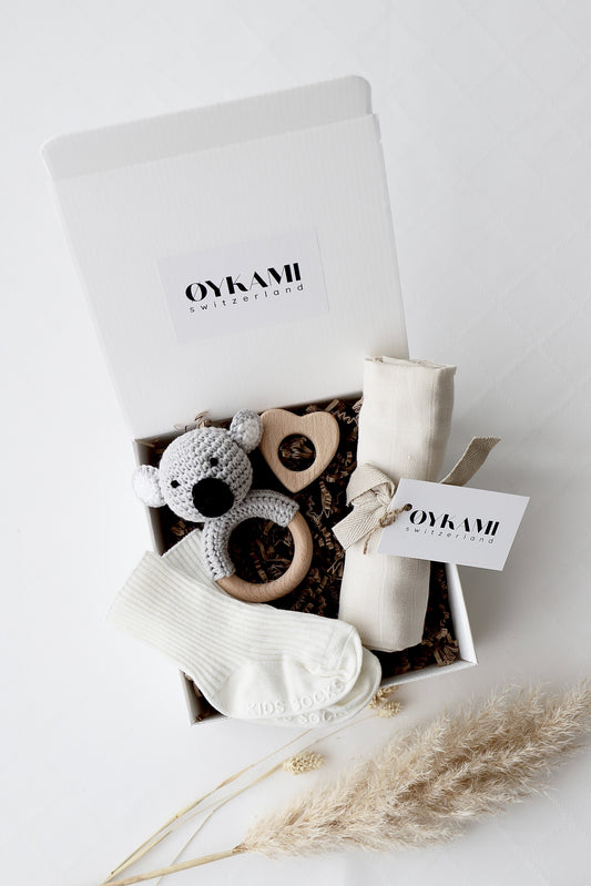 Baby Geschenkbox Weiss "Sizilien" Koala