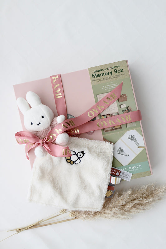 Baby Erinnerungsbox Rosa - Miffy Kuscheltuch