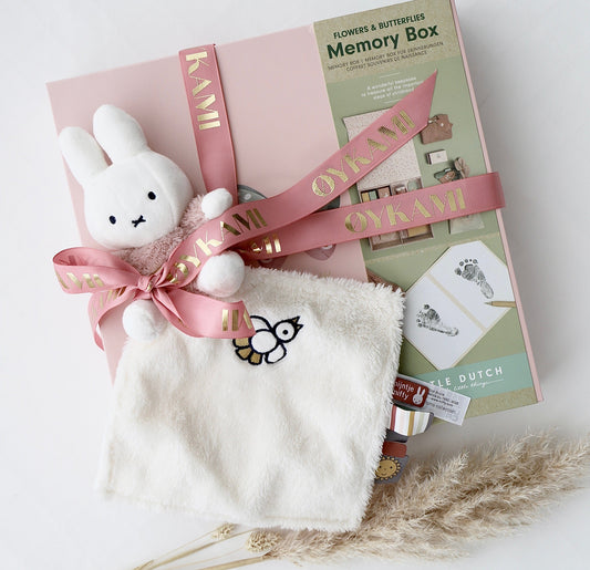 Baby Erinnerungsbox Rosa - Miffy Kuscheltuch