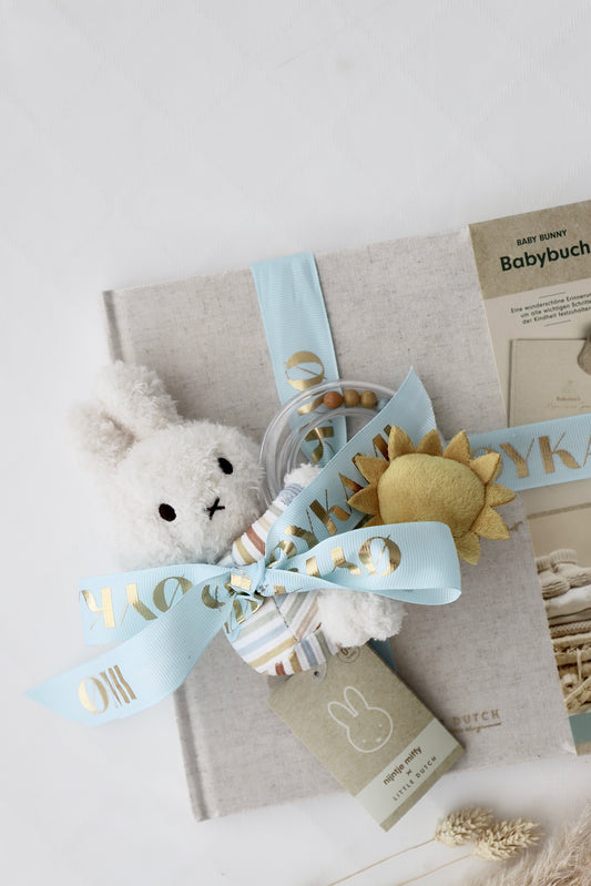 Baby Erinnerungsbuch "mein erstes Jahr" mit Miffy Rassel Blau