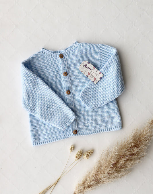 Baby-Strickjacke Hellblau
