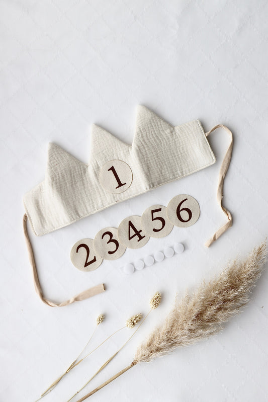 Krone weiss/beige