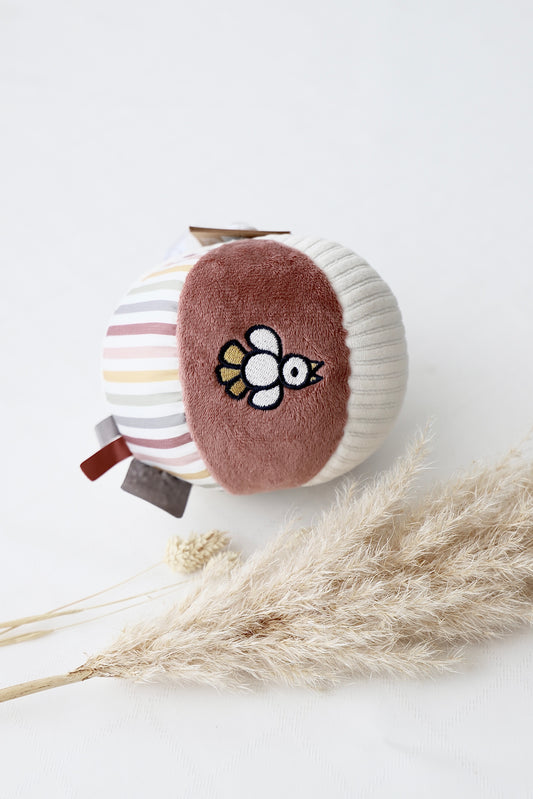 Activity Stoffball mit Glocke rosa