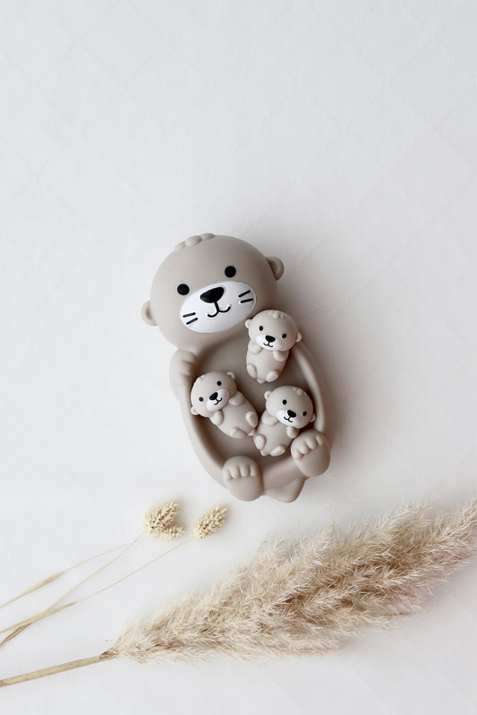 Badespielzeug Otter mit Babys