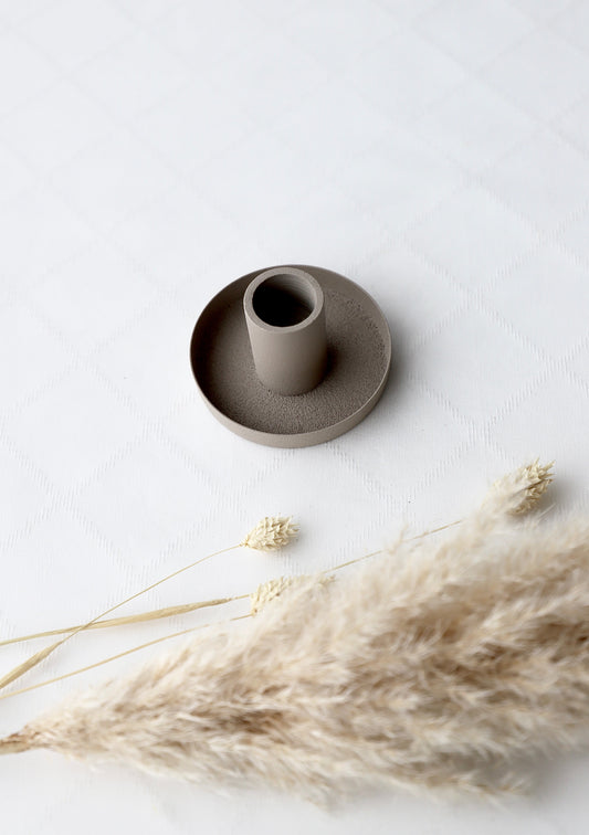 Stabkerzenhalter Beige