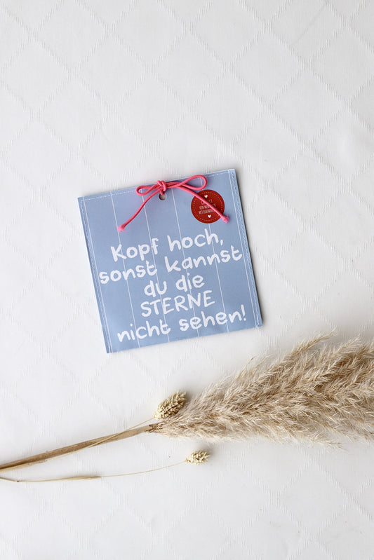 Mini-Karte „Kopf hoch“