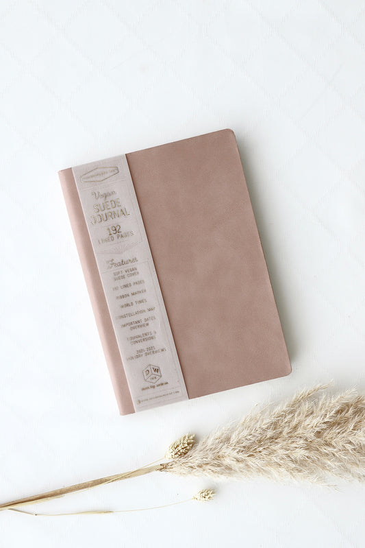 Journal in Wildleder-Optik