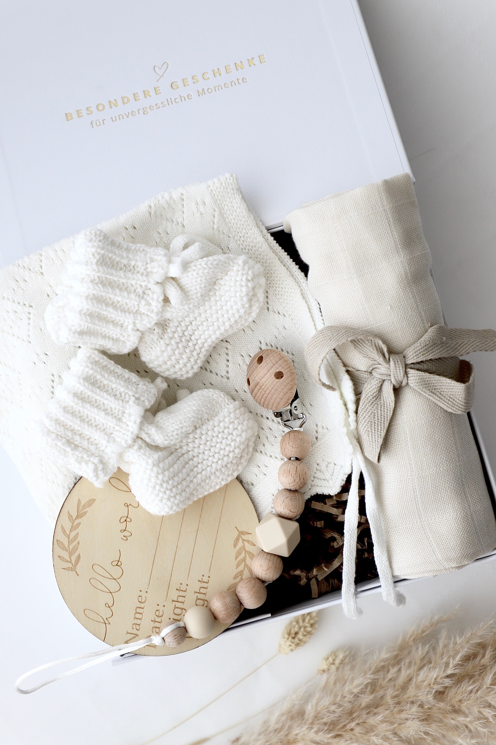 Baby Geschenkbox Beige "Venedig"