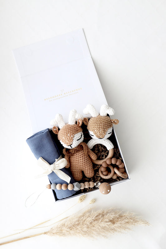 Baby Geschenkbox Junge "Salvador" mit Elch