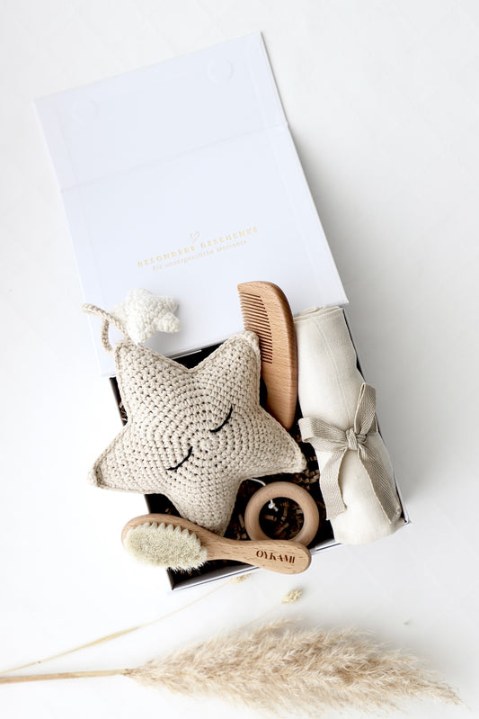 Baby Geschenkbox Beige - "Chelsea"