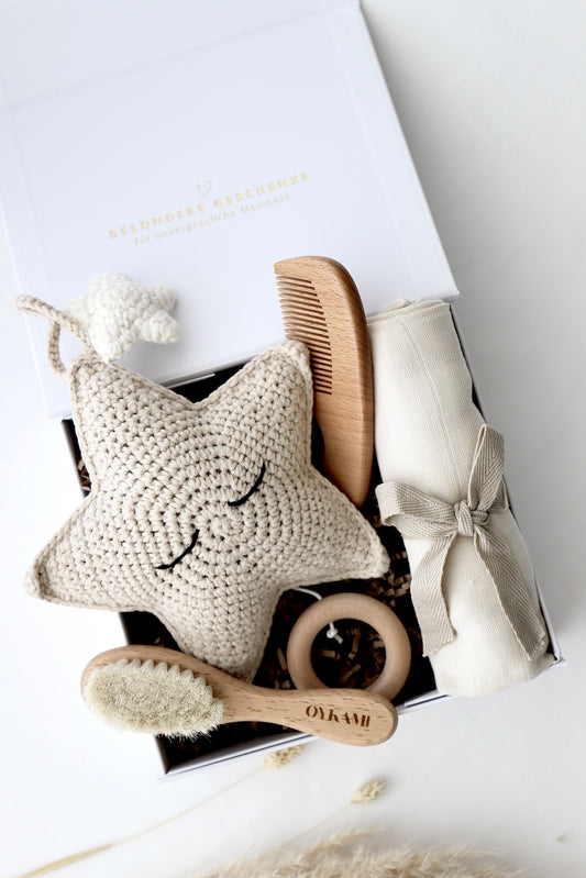 Baby Geschenkbox Beige - "Chelsea"