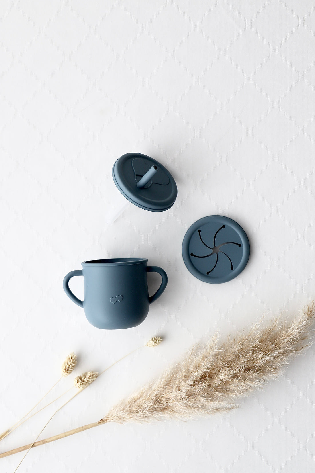 Trink- und Snackbecher mit Deckeln blau