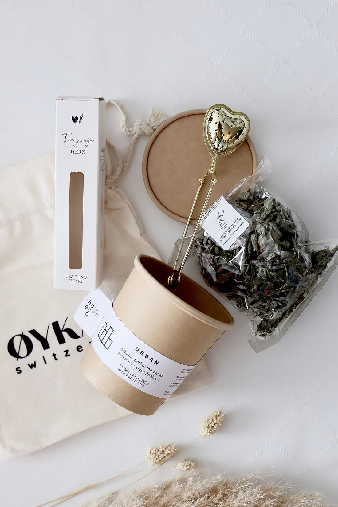 Geschenkset „Herzenszeit“ – Urban Bio-Tee & mehr