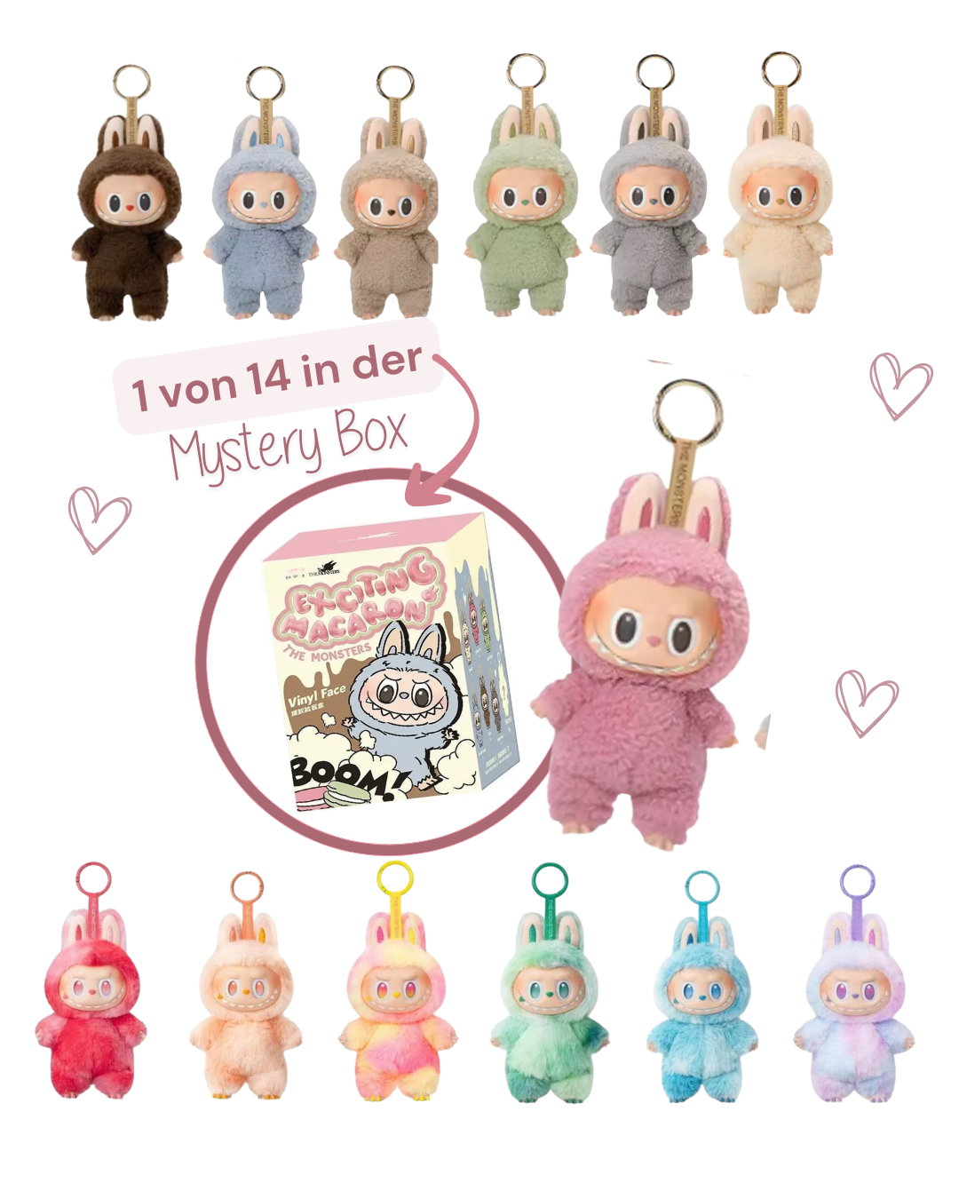 Plüsch-Anhänger Labubu - Blind-Box