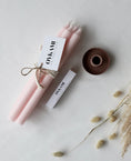 Load image into Gallery viewer, Taper candle gift set light pink 
