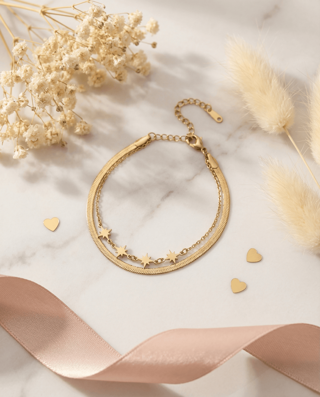 AMOÉ Double Star Armband - OYKAMI in a box