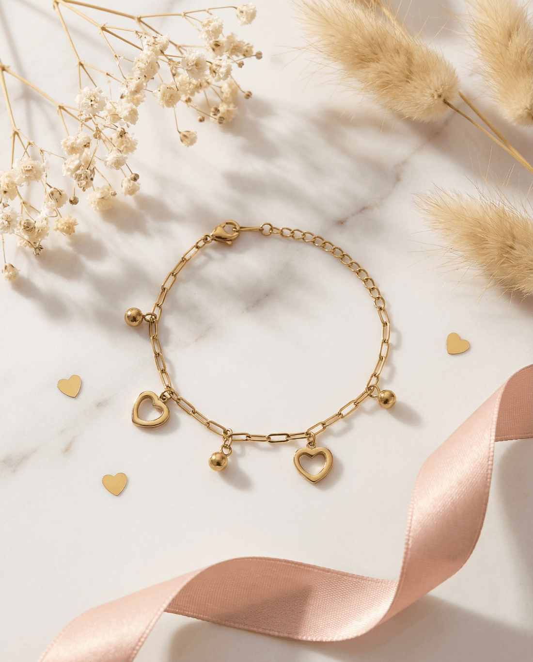 AMOÉ Herz Charm Armband - OYKAMI in a box