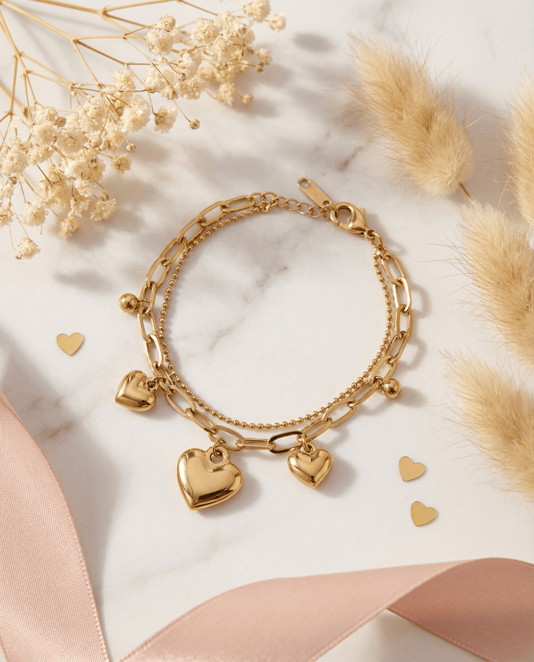 AMOÉ Herz Charm Armband - OYKAMI in a box