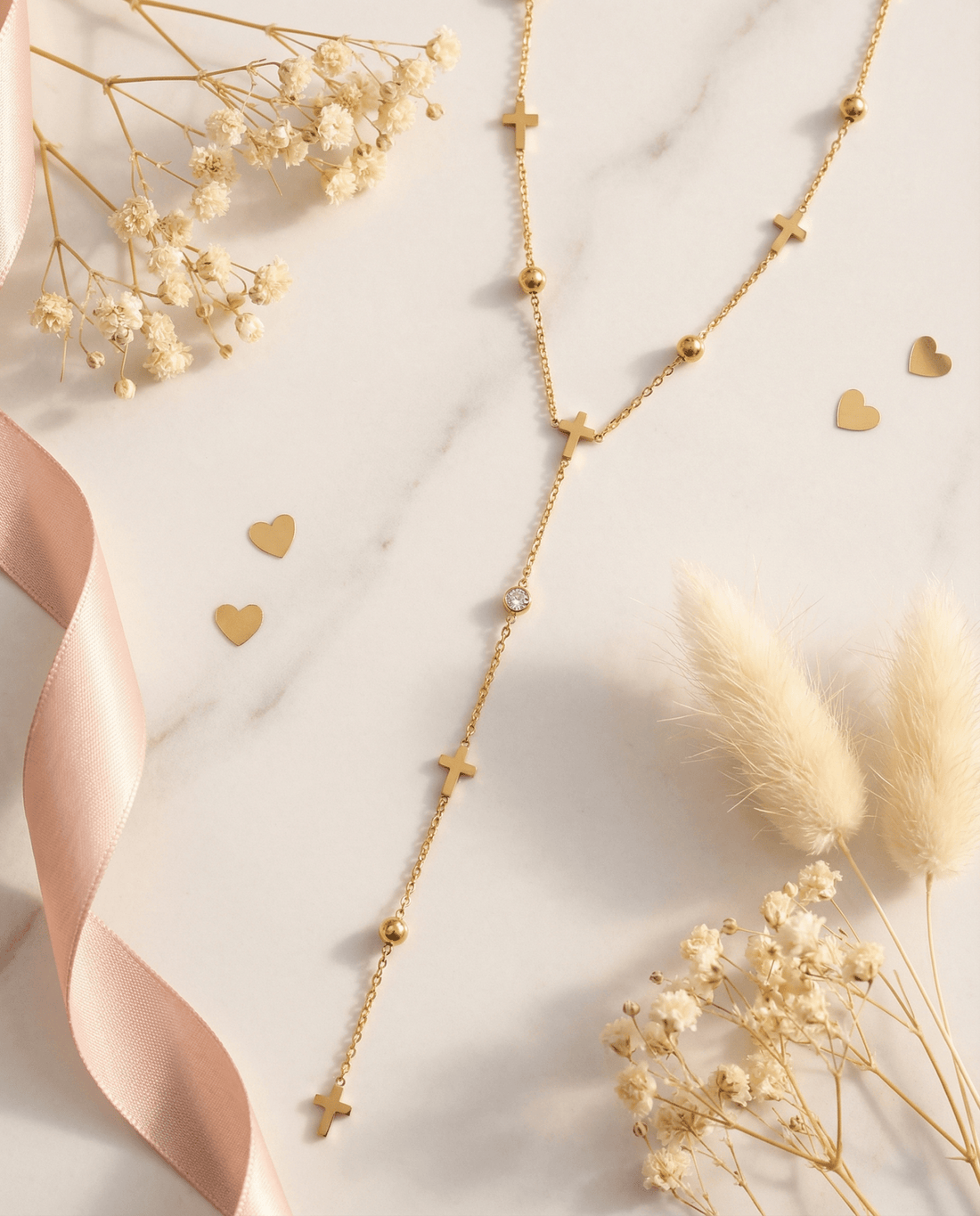 AMOÉ Kreuz Halskette - OYKAMI in a box