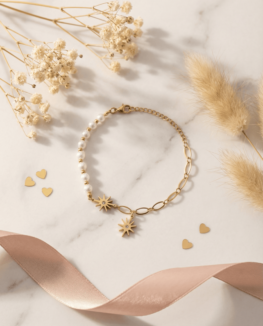 AMOÉ Pearl Star Armband - OYKAMI in a box