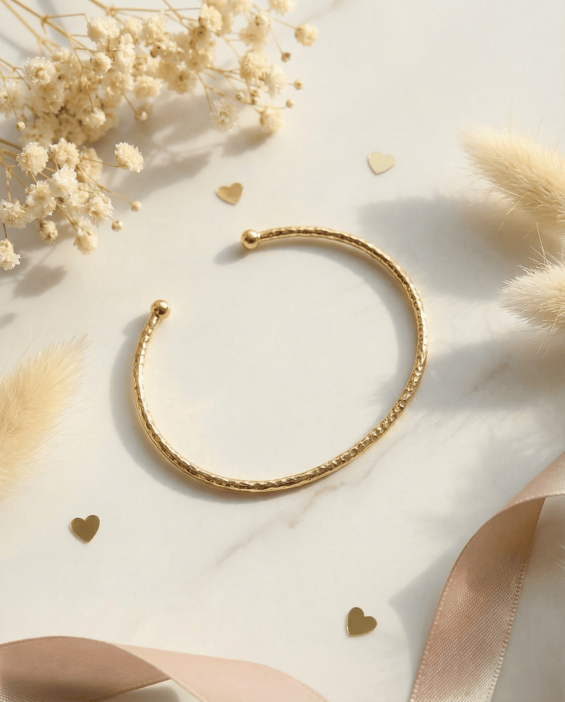 AMOÉ vergoldeter Armreif - OYKAMI in a box