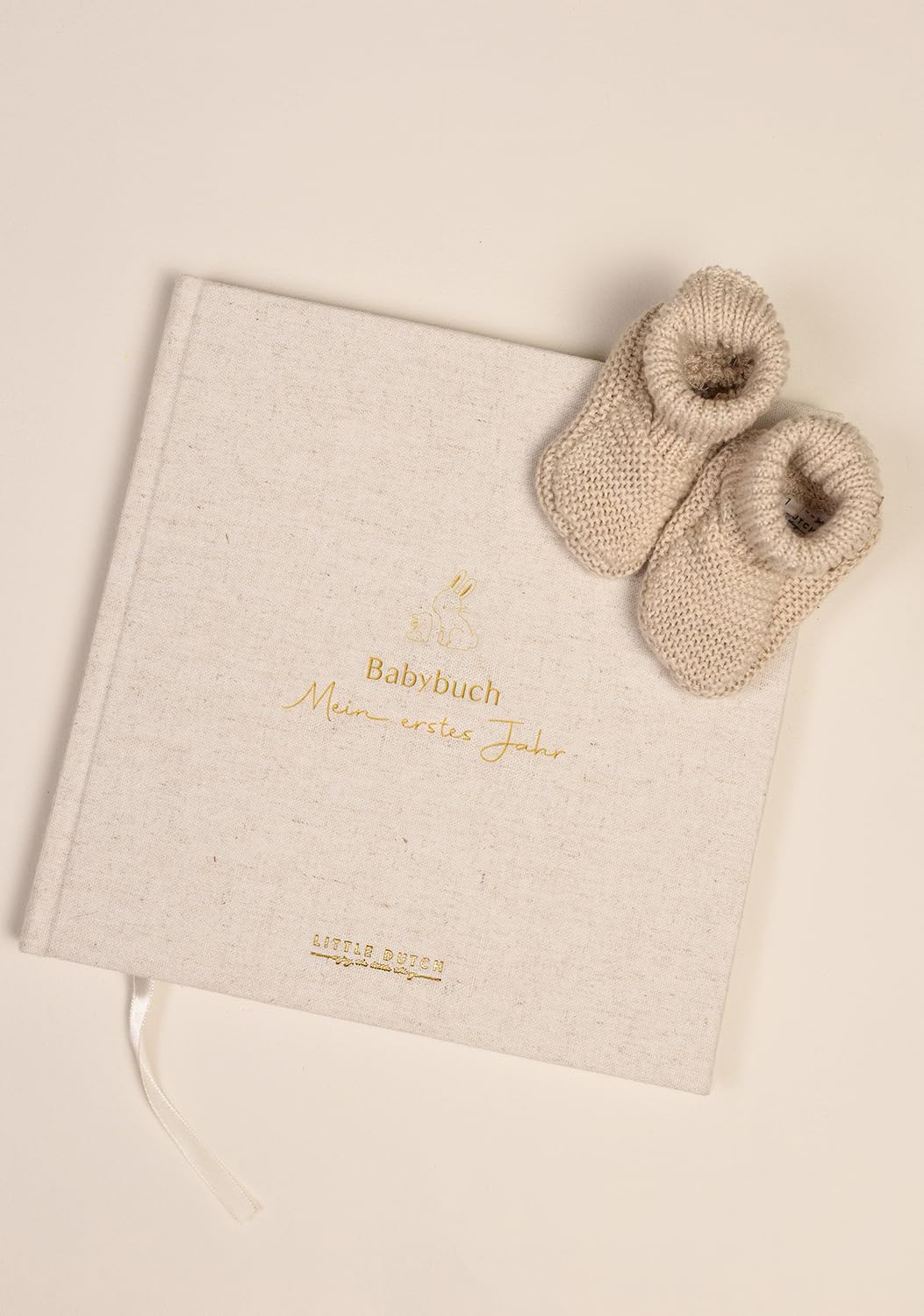 Baby Erinnerungsbuch "mein erstes Jahr" mit Bär Braun - OYKAMI in a box