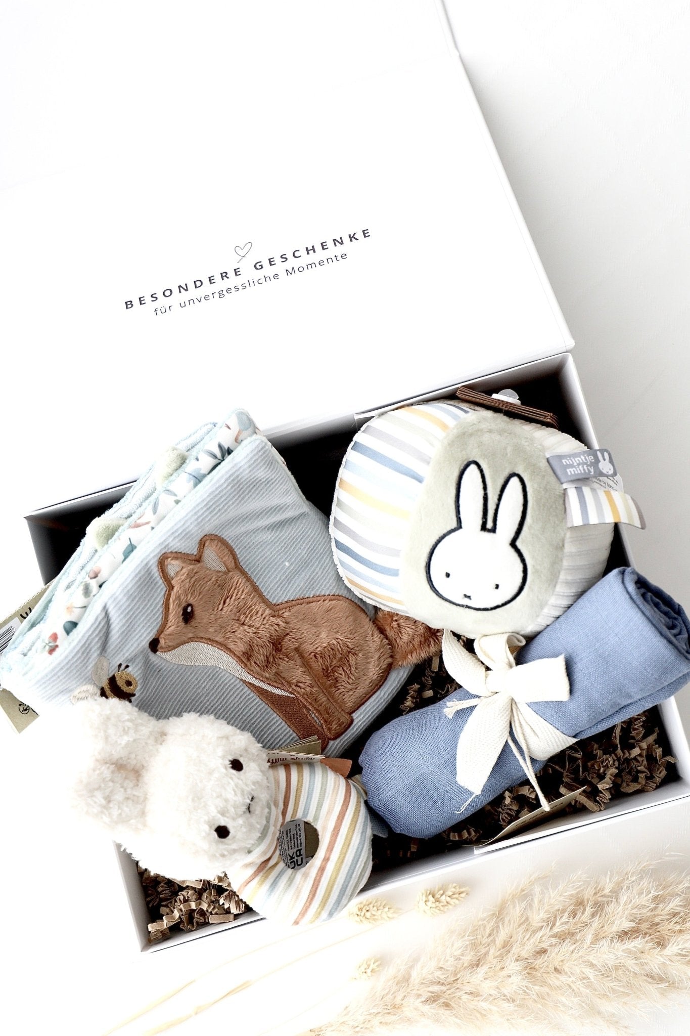 Baby Geschenkbox 3 - Miffy Blau - OYKAMI in a box