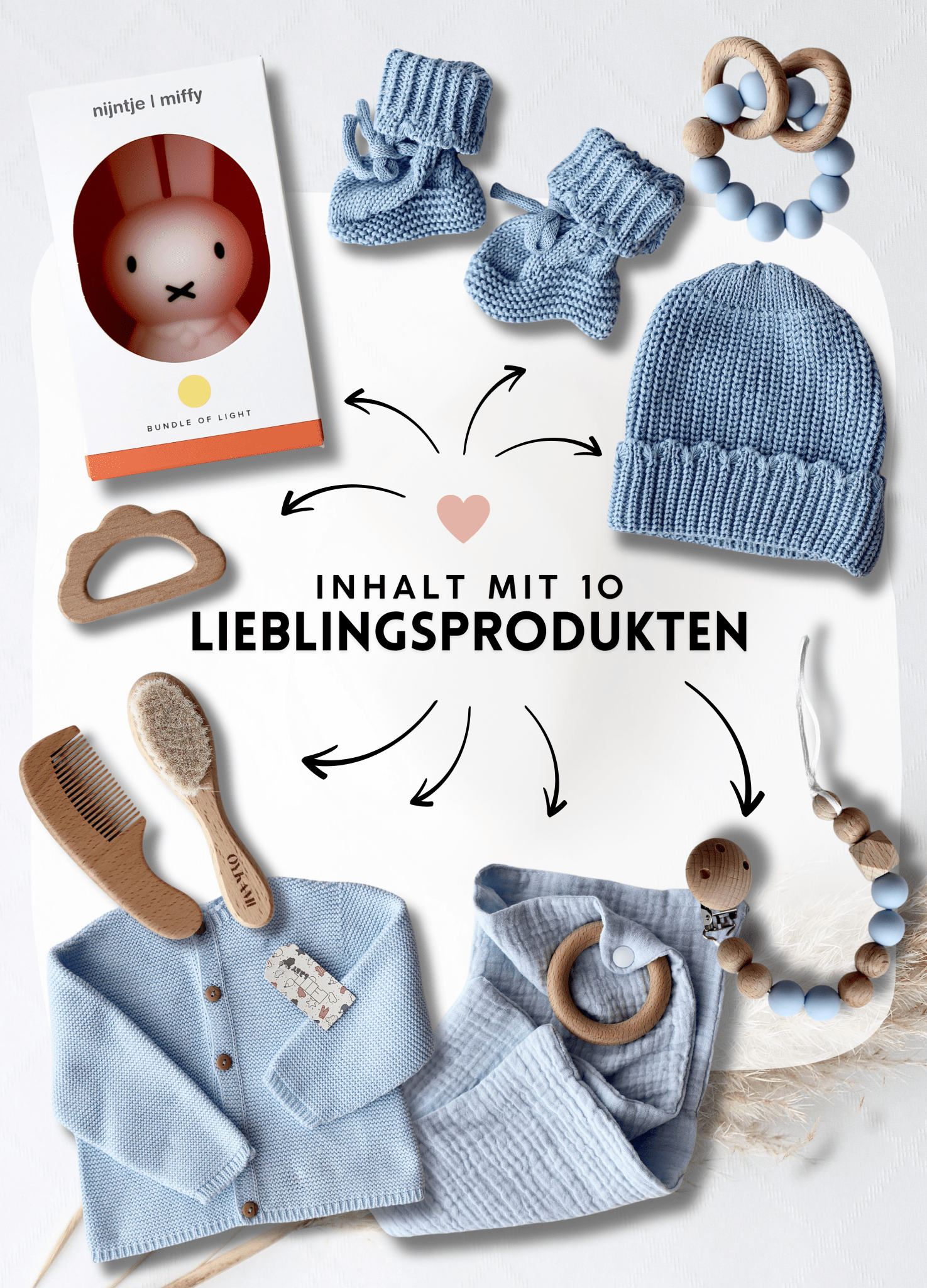 Baby Geschenkbox Blau "Como" Nachtlicht Miffy - OYKAMI in a box