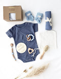 Baby Geschenkbox Blau „Paris“ Wal - OYKAMI in a box