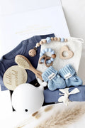 Baby Geschenkbox Blau „Paris“ Wal - OYKAMI in a box
