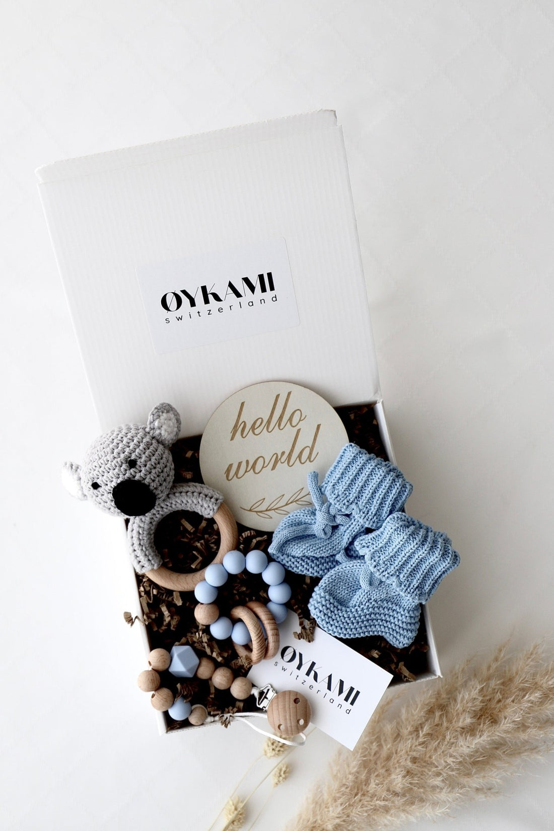 Baby Geschenkbox Blau "Phoenix" Koala - OYKAMI in a box