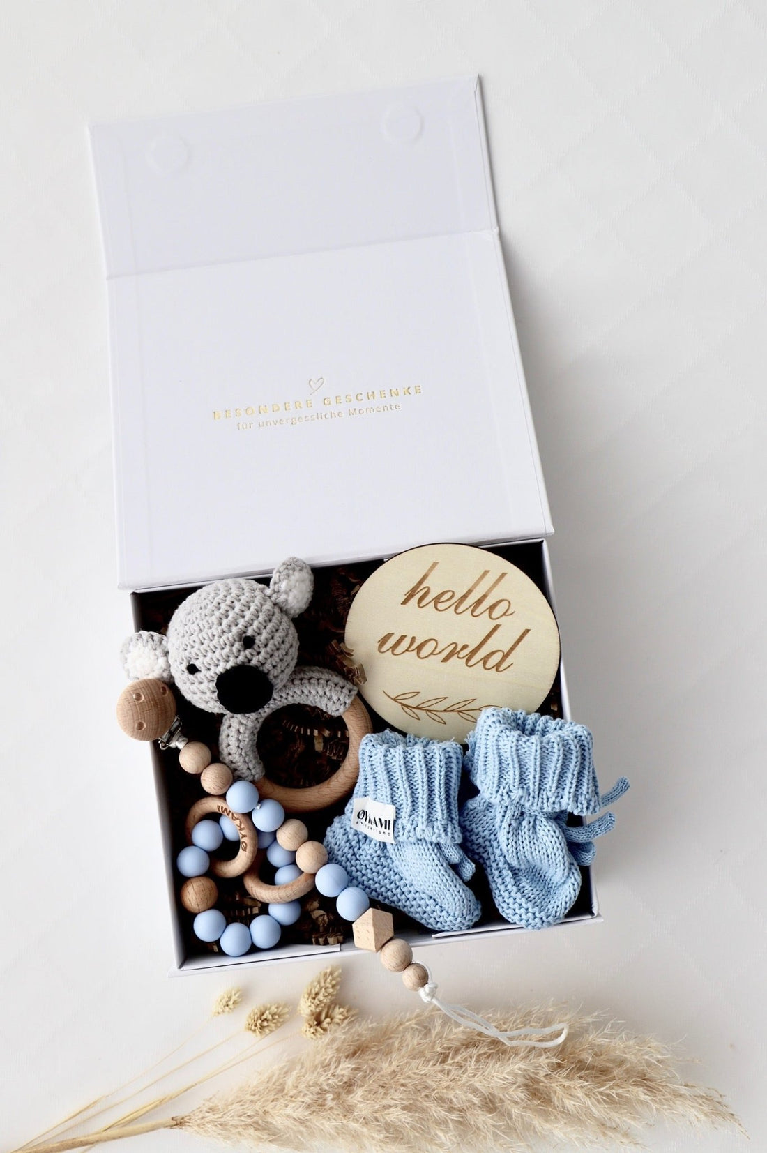 Baby Geschenkbox Blau "Phoenix" Koala - OYKAMI in a box