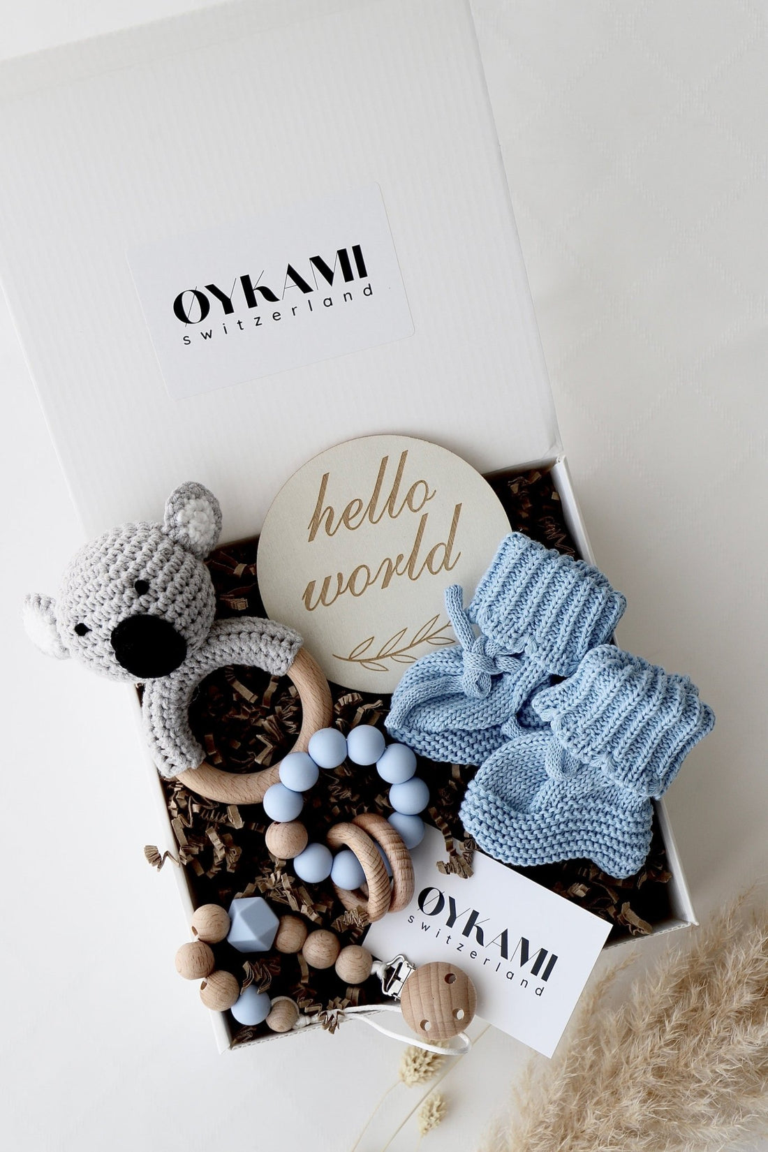 Baby Geschenkbox Blau "Phoenix" Koala - OYKAMI in a box