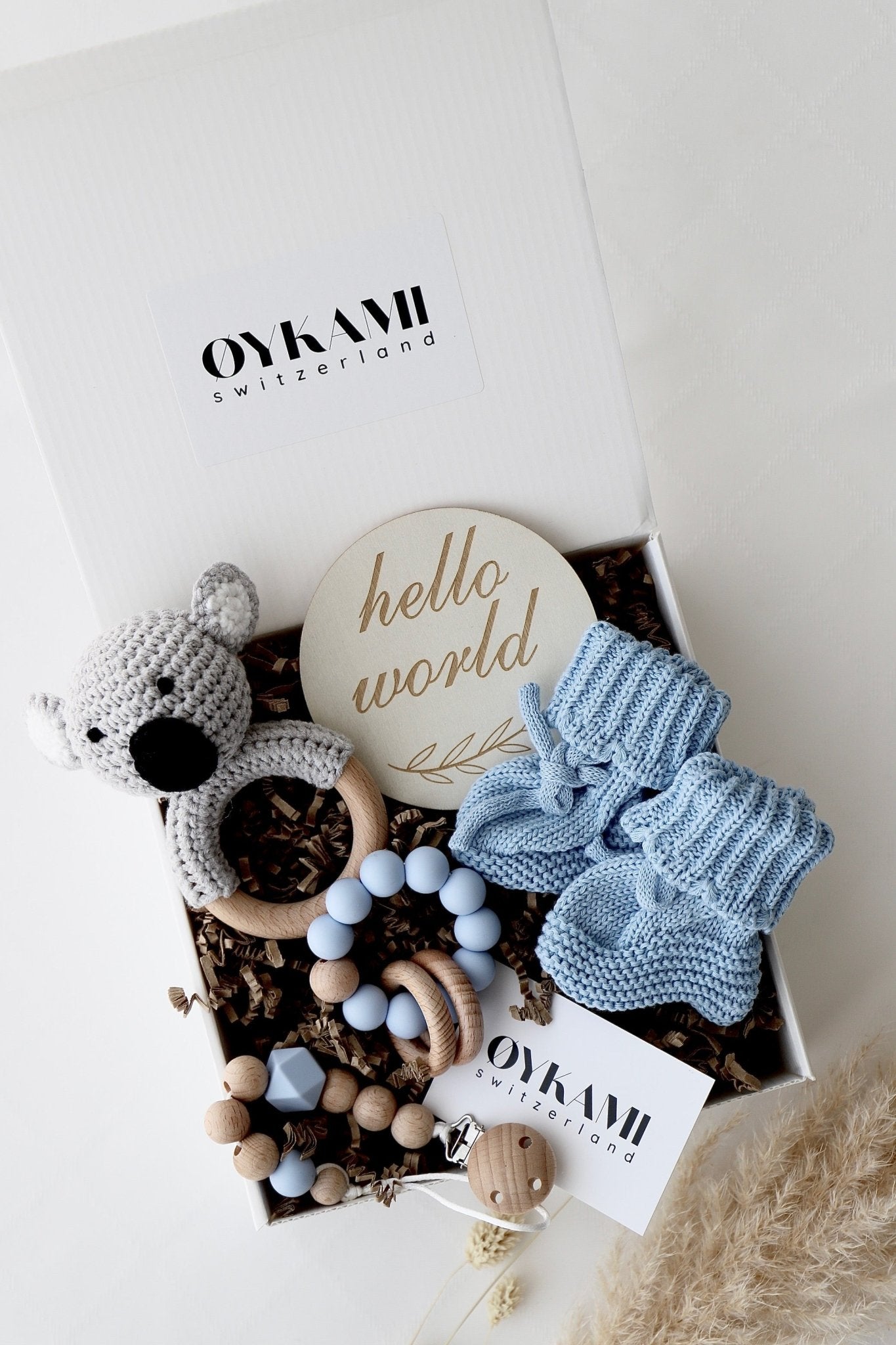 Baby Geschenkbox Blau "Phoenix" Koala - OYKAMI in a box