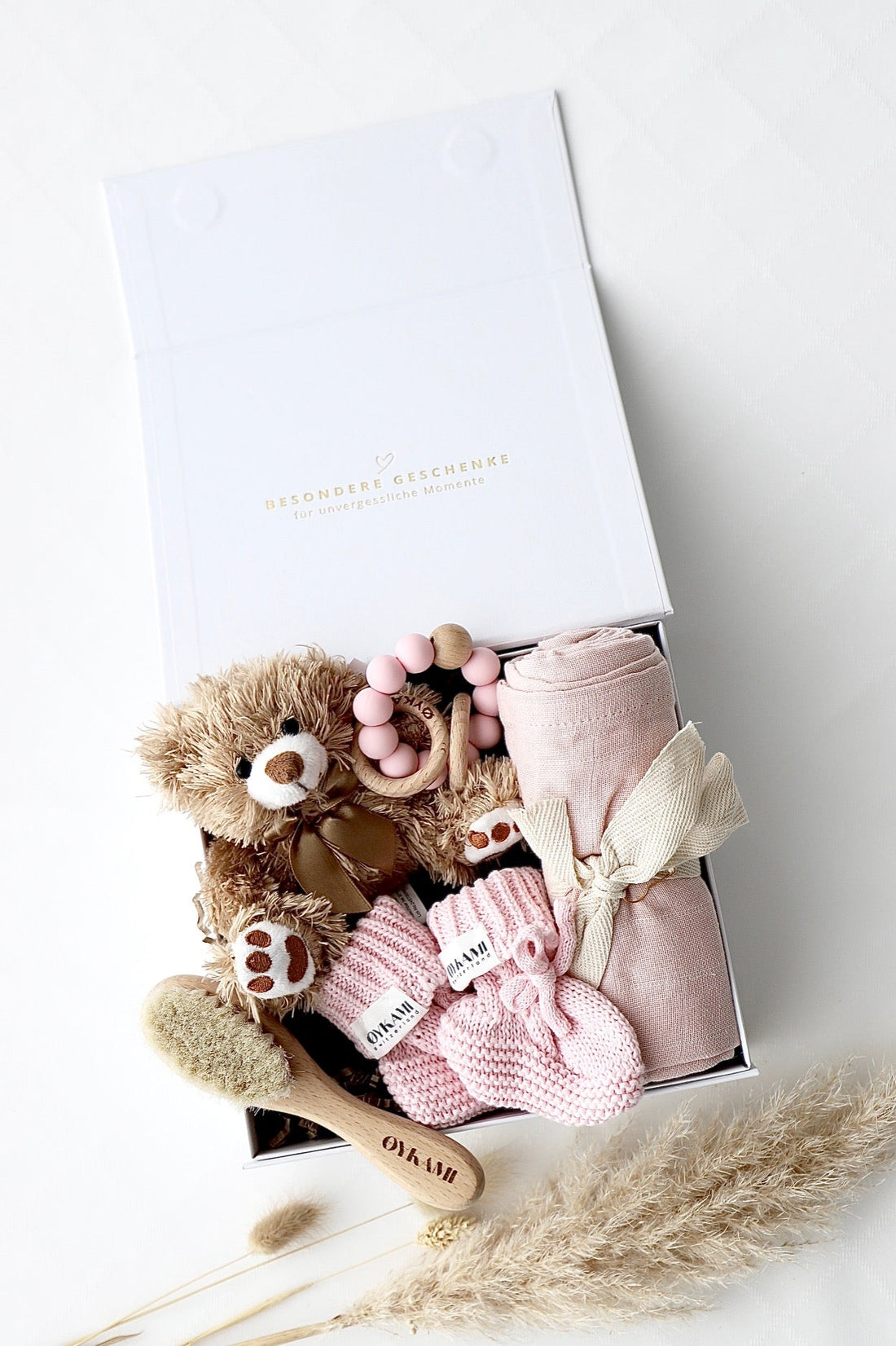 Baby Geschenkbox "Bruno" Rosa - OYKAMI in a box