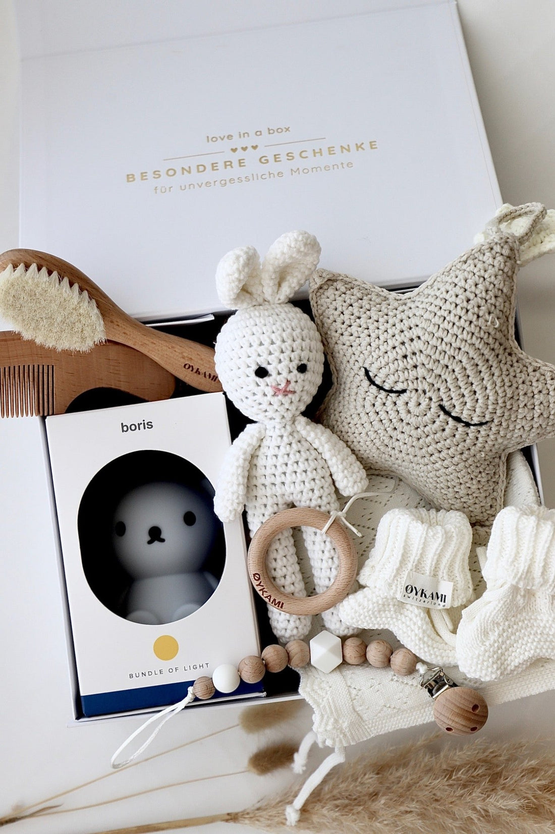 Baby Geschenkbox "Colorado" mit Boris Nachtlicht - OYKAMI in a box