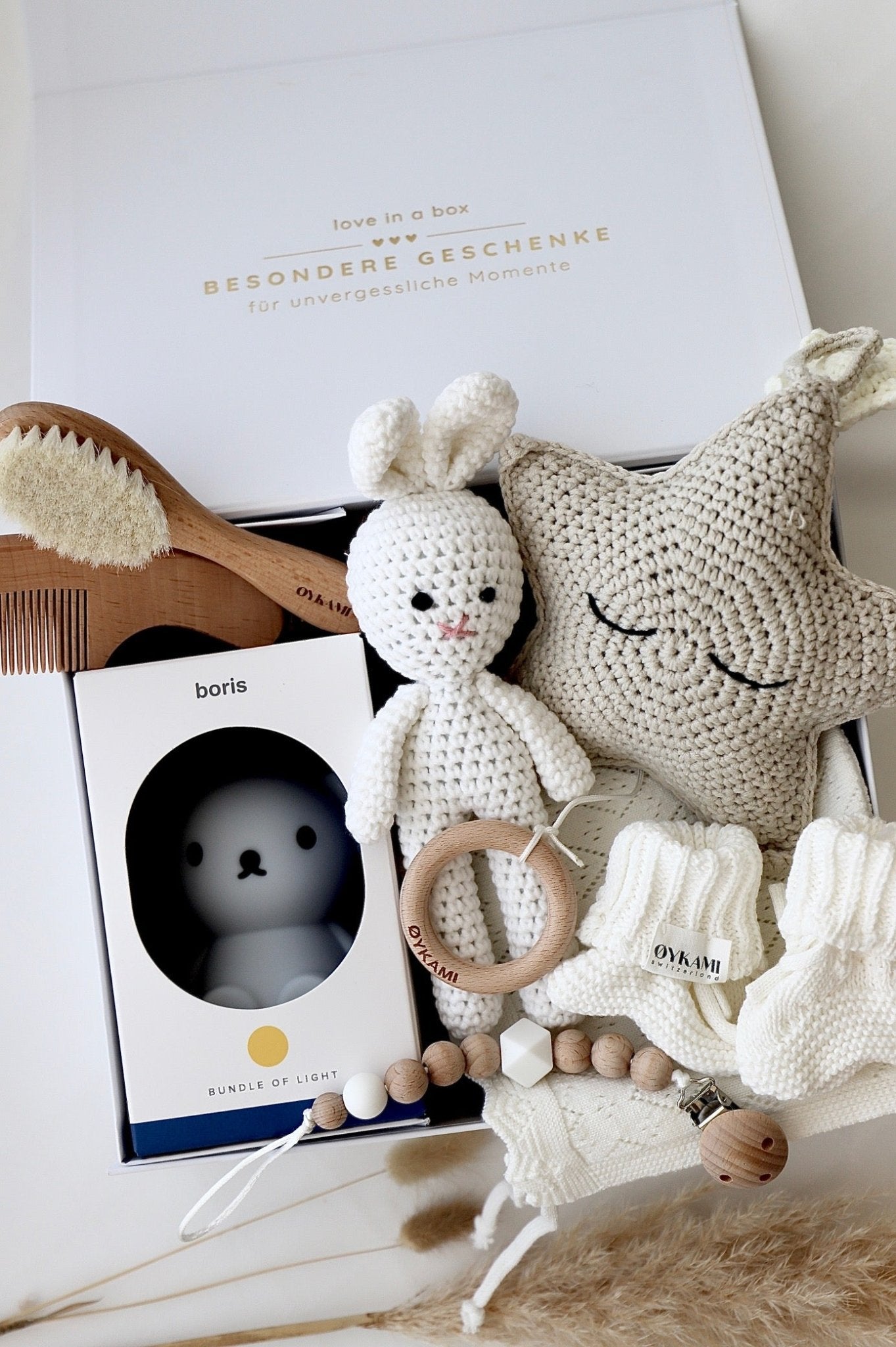 Baby Geschenkbox "Colorado" mit Boris Nachtlicht - OYKAMI in a box