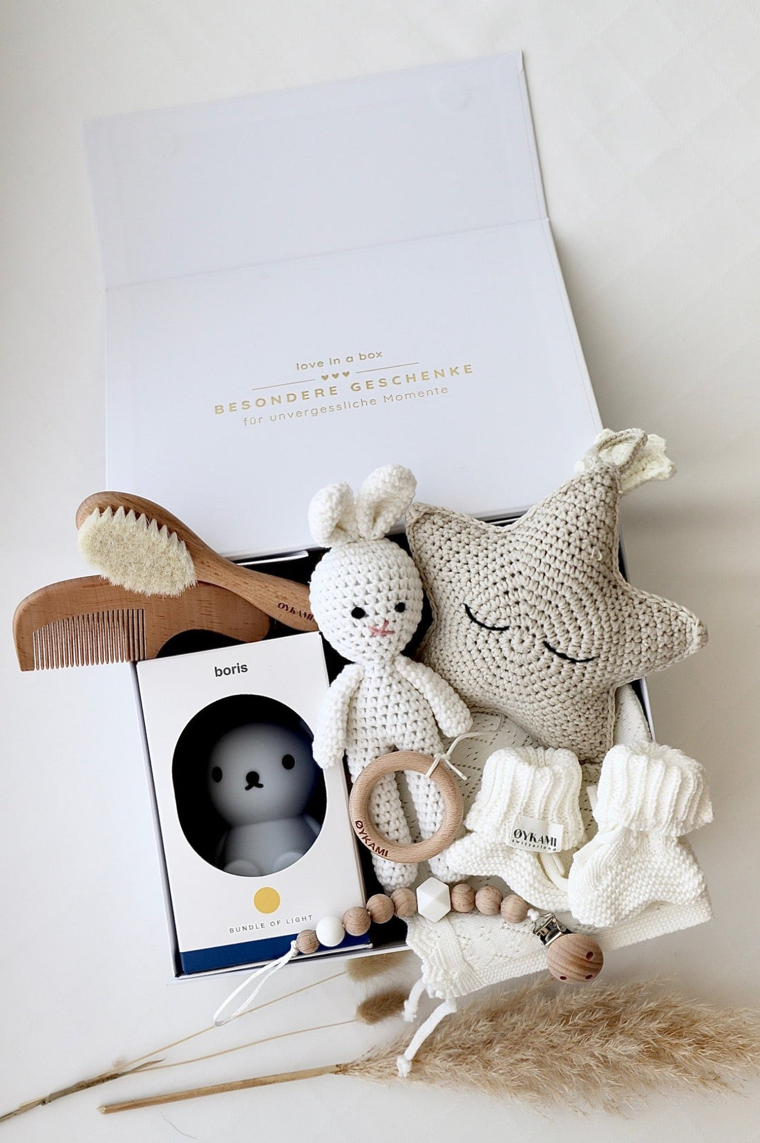 Baby Geschenkbox "Colorado" mit Boris Nachtlicht - OYKAMI in a box