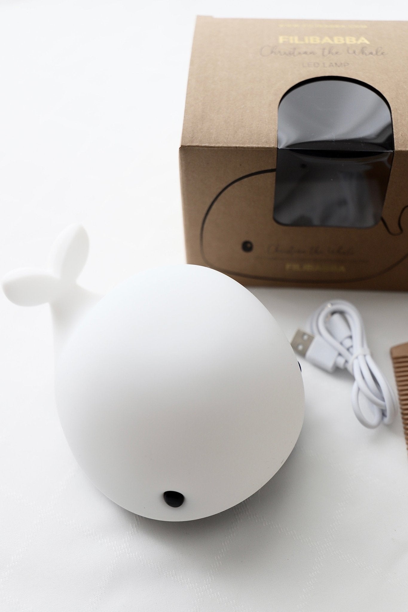 Baby Geschenkbox Junge "Athen" mit Wal Nachtlicht No. 8 - OYKAMI in a box