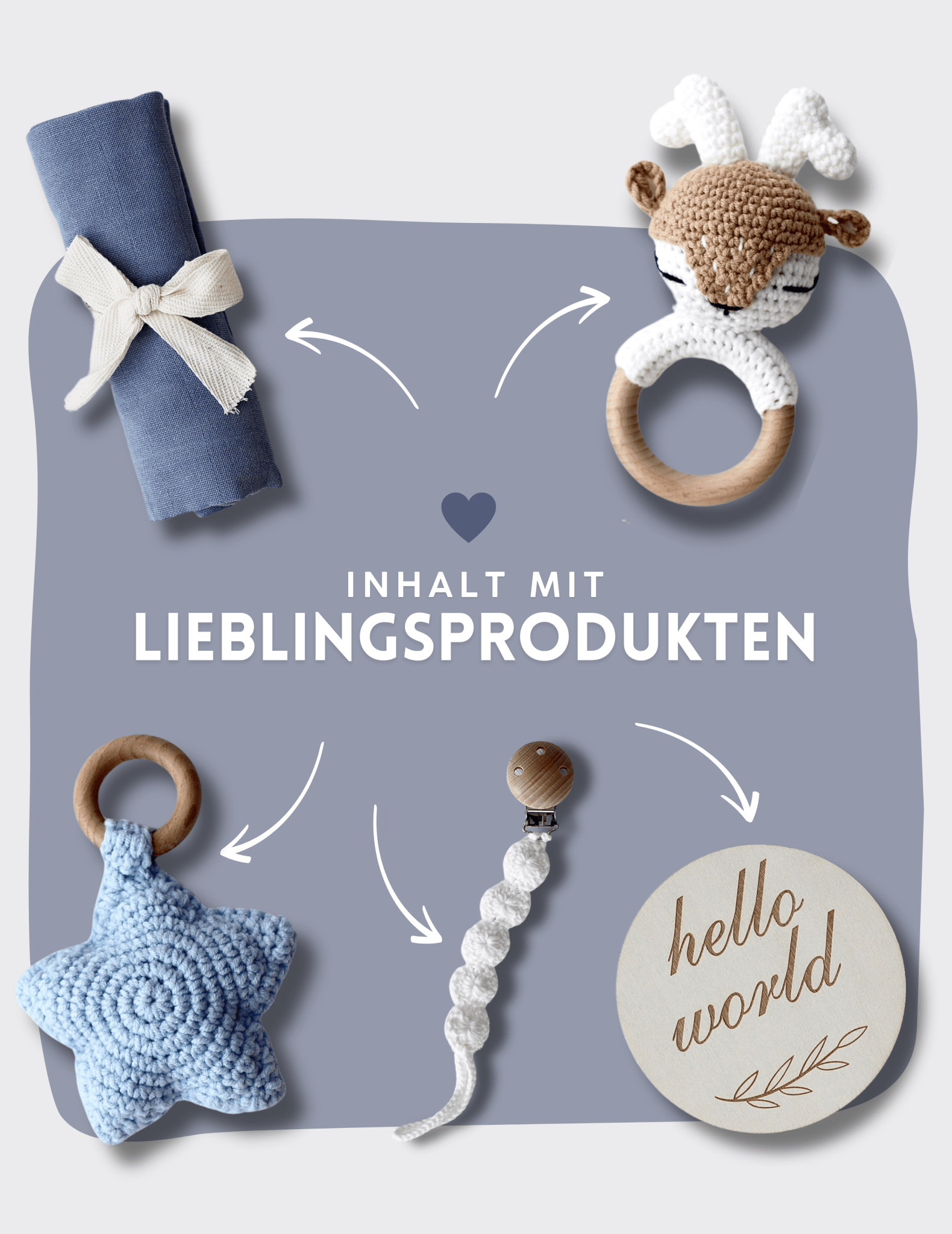 Baby Geschenkbox Junge "Fidschi" mit Elch - OYKAMI in a box